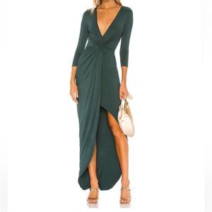 Lovers & Friends Sundance Maxi Dress in Everglade Green